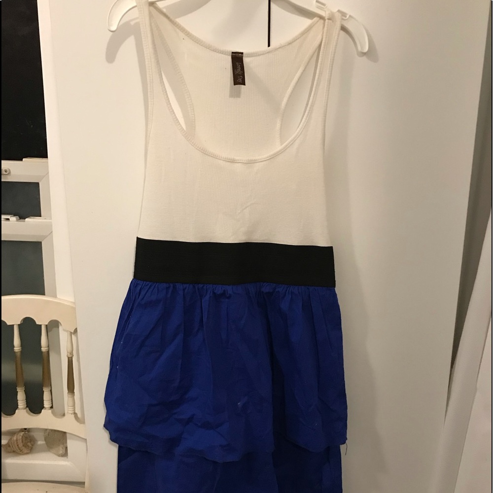 Garage blue and white summer dress